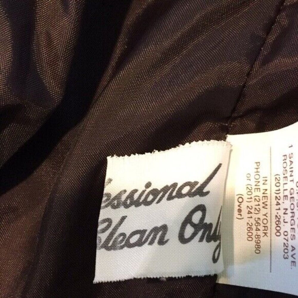 Gino Di Giorgio By Comint Brown Leather Jacket Re… - image 8